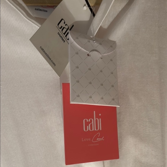 NWT CAbi Vacation ShirtWhite Blouse Medium - Picture 5 of 8